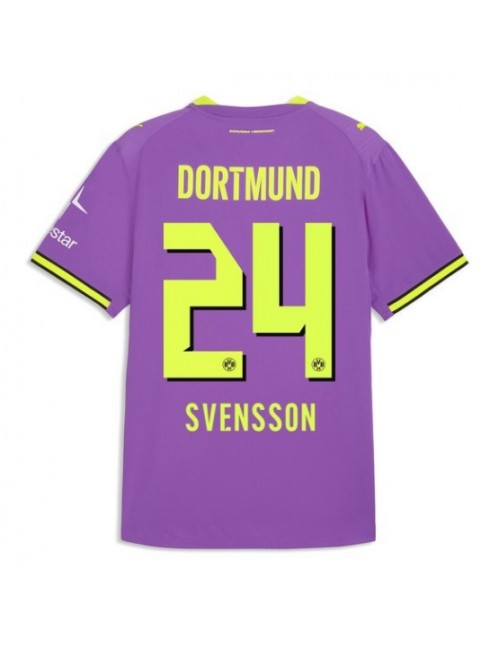 Moški Nogometna dresi replika Borussia Dortmund Daniel Svensson #24 Tretji 2026-27 Kratek rokav Moški Nogometna dresi replika Borussia Dortmund Daniel Svensson #24 Tretji 2026-27 Kratek rokav